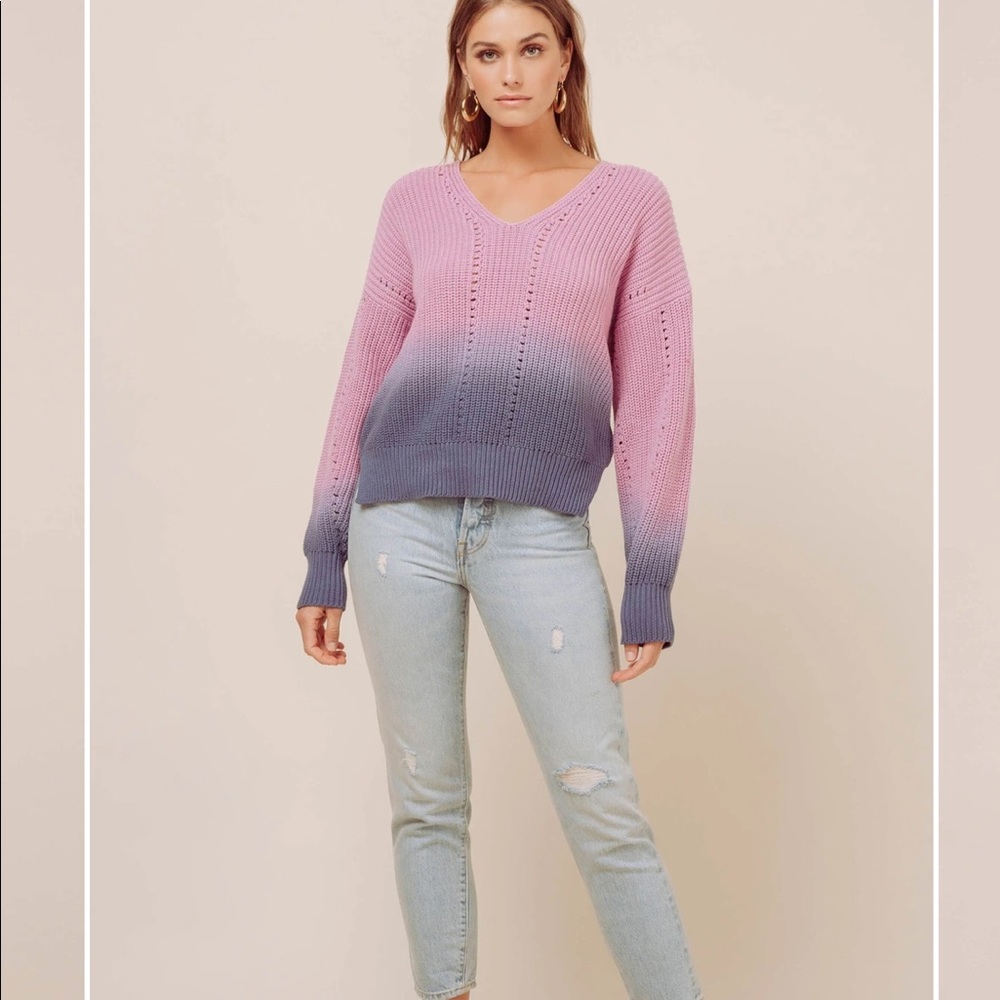 NWT ASTR the Label Colie Ombré Sweater Sz XS